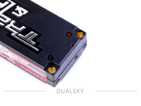 Li-Po Dualsky Short Hard case 7.4v 5500mAh 2S2P 90C фото 2