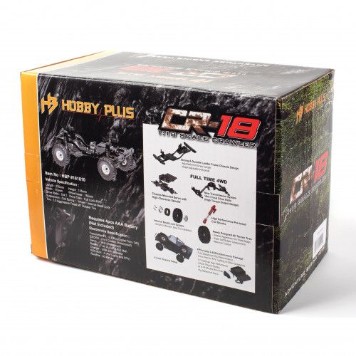 Краулер радиоуправляемый HobbyPlus CR18 Convoy (Black) 1/18 RTR фото 16