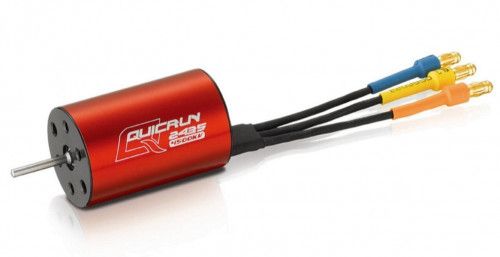Бесколлекторный бессенсорный мотор Quicrun 2435 4500Kv для масштаба 1/18, 1/16