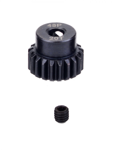 Шестерня стальная Pinion gear 20T 48P для вала 3.17mm фото 4