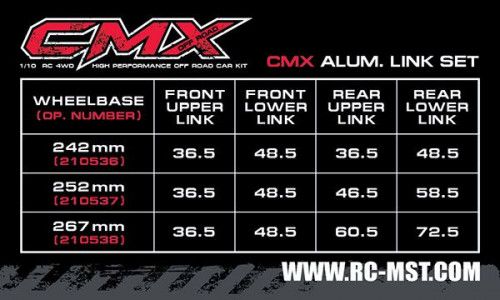 CMX Alum. link set (242mm) (silver) фото 2