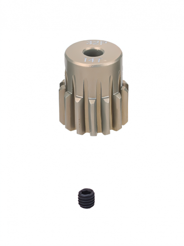 Шестерня алюминиевая Pinion gear 14T 32P для вала 3.17mm фото 2