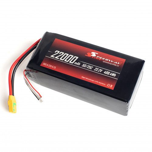Аккумулятор Speedway Slide Li-Po soft case 6S 22.2v 22000mAh 25C XT90S фото 2