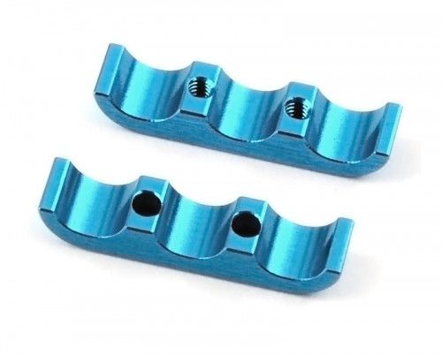 Alum. 3 wires clamps (blue) фото 3