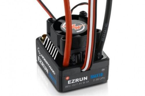 Бесколлекторный влагозащищённый регулятор EzRun MAX10 для масштаба 1:10 фото 2