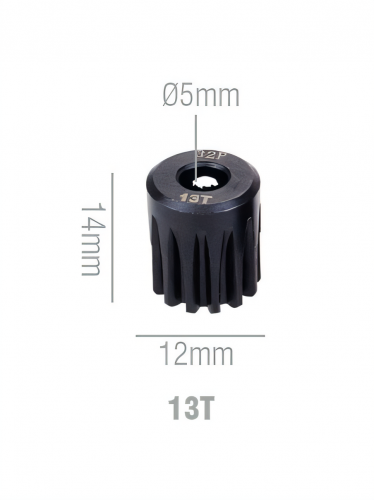 Шестерня стальная Pinion gear 13T 32P для вала 5mm