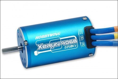 Бесколлекторный сенсорный мотор Xerun SD-4068 2250KV для Short Course и монстров масштаба 1:8, синий