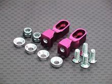 Alloy Servo Mount алюминиевое крепление сервомашинки для TT01, TT01E цвет - розовый