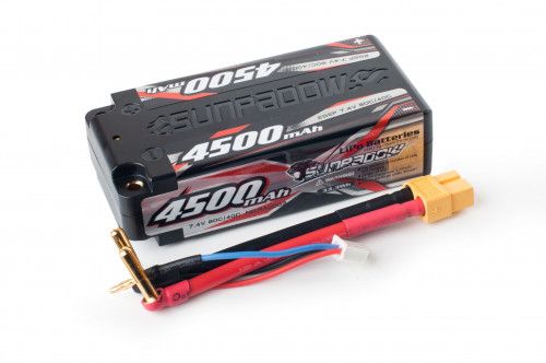 Аккумулятор Sunpadow Li-Po 2S2P 4500mAh 40C/80C XT60 Short Pack