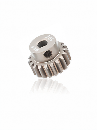 Шестерня алюминиевая Pinion gear 19T M0.6 для вала 3.17mm фото 5