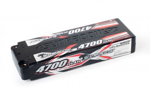 Аккумулятор Sunpadow Li-Po 2S1P 4700mAh 40C/80C TRX Hardcase фото 2