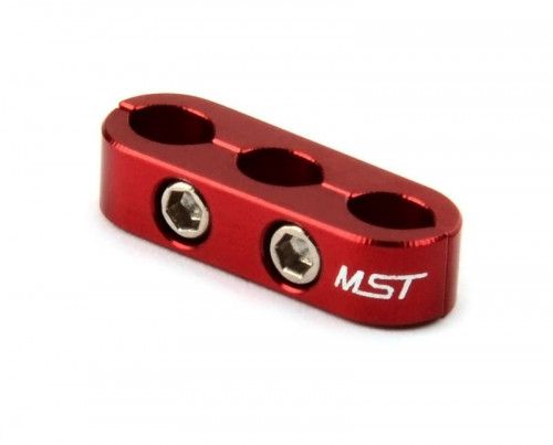 Alum. 3 wires clamps (red)