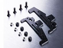 XXX Carbon battery holder set (black)