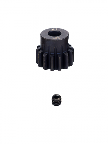 Шестерня стальная Pinion gear 14T M1 для вала 5mm фото 2