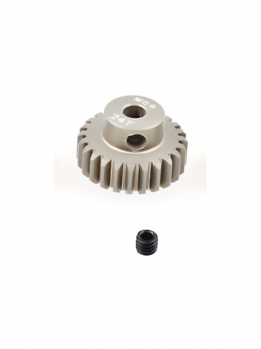Шестерня алюминиевая Pinion gear 24T M0.6 для вала 3.17mm фото 2
