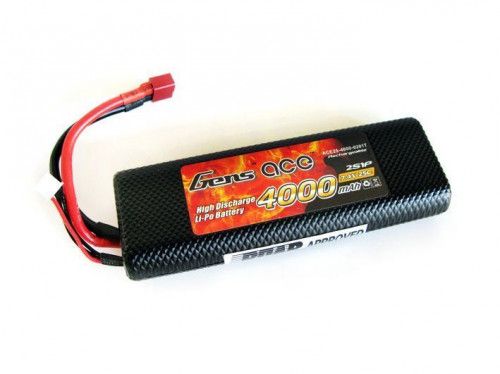 Аккумулятор Li-Po 7.4В 4000мАч 30C (2S, T-Plug)