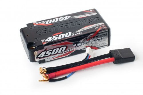 Аккумулятор Sunpadow Li-Po 2S2P 4500mAh 40C/80C TRX Short Pack