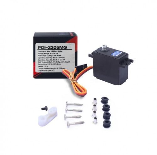 Сервомашинка JX Servo PDI-2205MG 21T для MJX цифровая с металлическими шестернями фото 4