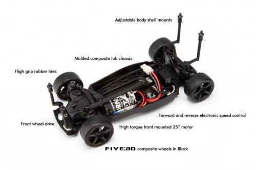 Туринг 1/10 мини  RTR SWITCH (кузов SCION XB) (CLASSIC SILVER METALLI (US) фото 2