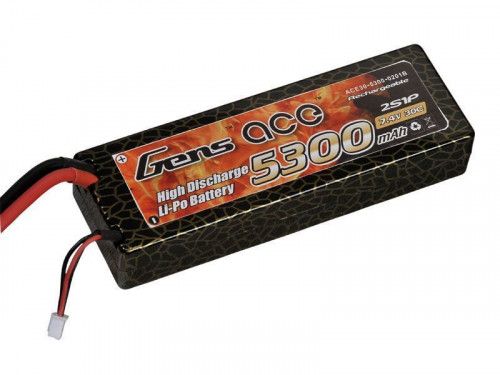 Аккумулятор Li-Po 7.4В 5300мАч 30C (2S, T-Plug)