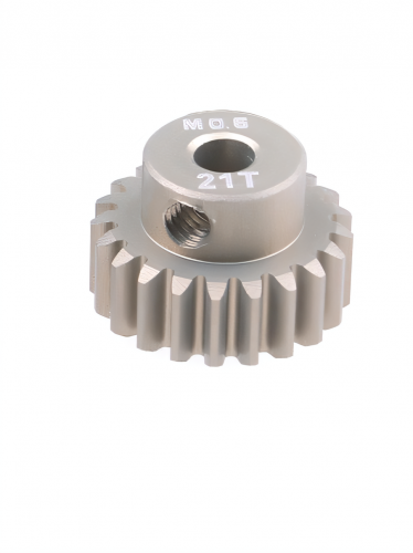 Шестерня алюминиевая Pinion gear 21T M0.6 для вала 3.17mm фото 4