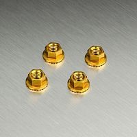 Alum. wheel nut (gold)(4)