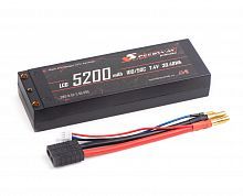Аккумулятор Speedway Slide Li-Po PRO LCG Series Hard case 7.4v 5200mAh 50C Banana Connector / TRX
