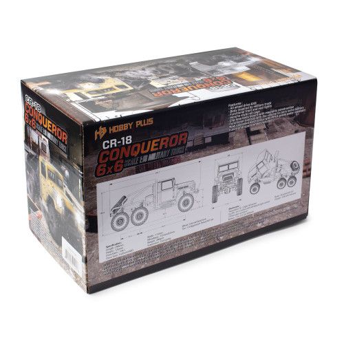 Краулер радиоуправляемый HobbyPlus CR18 Conqueror 6X6 (Gray) 1/18 RTR фото 15