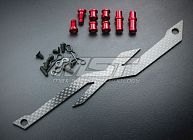 XXX Adjustable carbon battery strap (red)