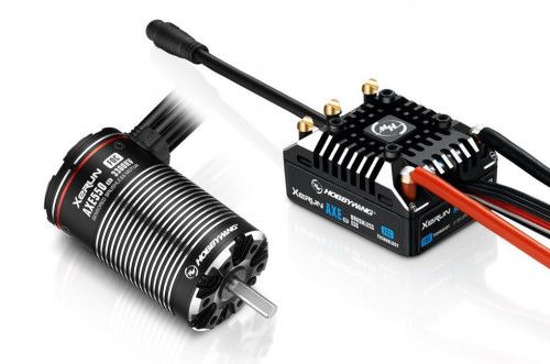 Бесколлекторная сенсорная система Xerun COMBO AXE R2 550 3300KV FOC­ для краулеров масштаба 1:10