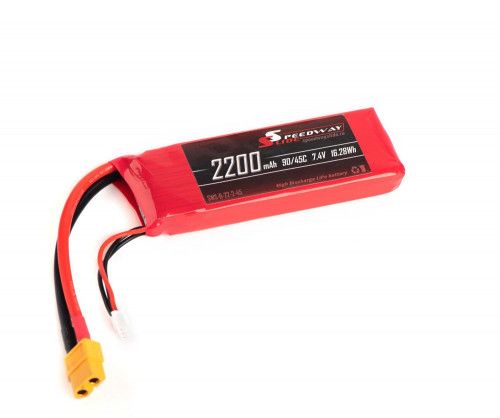 Аккумулятор Speedway Slide 106x35x16mm Li-Po 2200mAh 2S 7.4V 45C softcase XT60