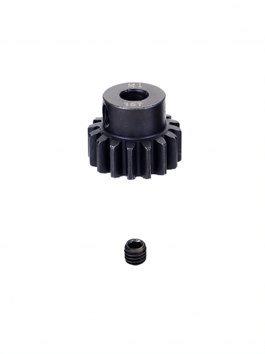 Шестерня стальная Pinion gear 16T M1 для вала 5mm фото 2
