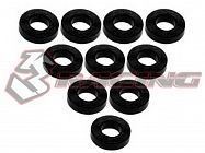 3RACING Aluminium M3 Flat Washer 2.5mm (10 Pcs) - Black