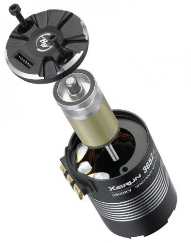 Бесколлекторный сенсорный мотор XERUN 3652SD G2 D5.00 4300 KV для монстров, багги и SCT масштаба 1/10 фото 2