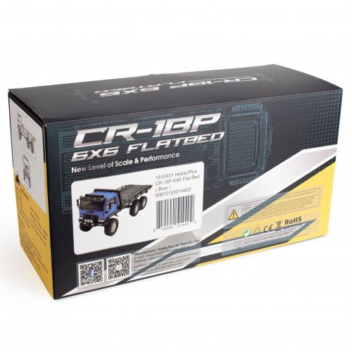 Краулер радиоуправляемый HobbyPlus CR18P Flat Bed 6X6 (Blue) 1/18 RTR фото 24