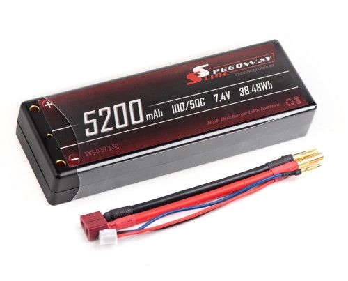 Аккумулятор Speedway Slide 139x47x25.5mm Li-Po 5200mAh 2S 7.4V 50C Hardcase T-Plug