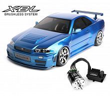 MS-01D 1/10 Scale 4WD RTR Electric Drift Car (2.4G) (brushless) NISSAN R34 GT-R