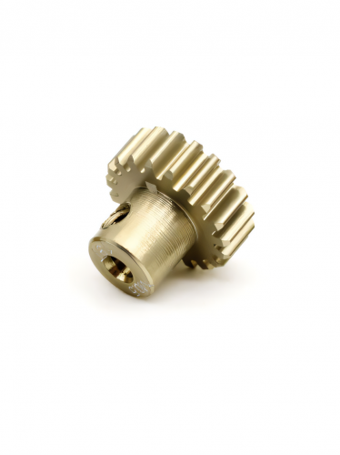Шестерня алюминиевая Pinion gear 19T M0.5 для вала 2mm фото 3