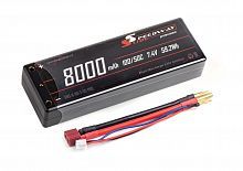 Аккумулятор Speedway Slide PRO 139x47x25.5mm Li-Po 8000mAh 2S 7.4V 50C Hardcase T-Plug