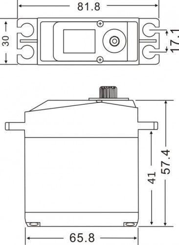 Сервомашинка JX Servo PDI-2070MG 72кг / 0.14 sec / 7.4V цифровая с металлическими редуктором фото 11