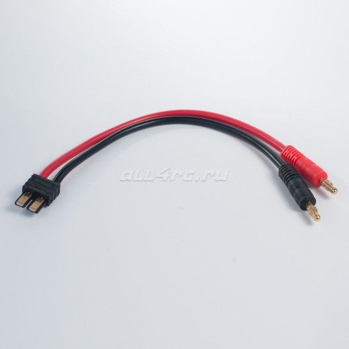 180mm 12 AWG Charge Cable w/ Male TRX <-> 4mm BananaPlug