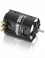 Бесколлекторный сенсорный мотор Justock 3650SD 17.5T BLACK G2 для шоссейных и дрифтовых моделей масштаба 1/10