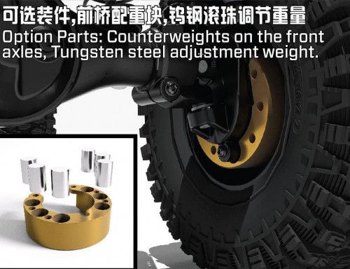 Трофи модель Yikong 4106 PRO crawler Benz G500 (Gray Black) 1/10 RTR фото 17