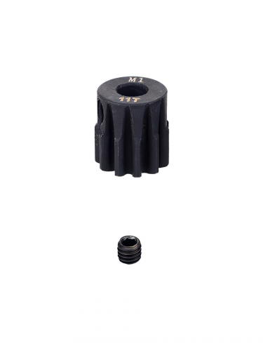 Шестерня стальная Pinion gear 11T M1 для вала 5mm фото 2