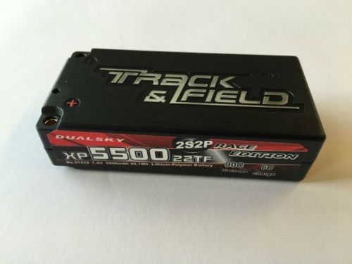 Li-Po Dualsky Short Hard case 7.4v 5500mAh 2S2P 90C