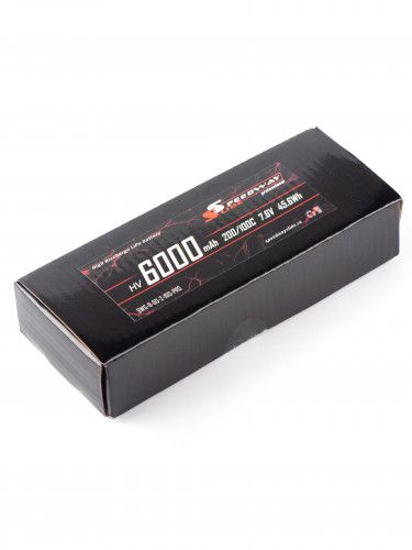 Аккумулятор Speedway Slide 138x47x25mm Li-Po 6000mAh 2S HV 7.6V 100C HARD case XT60 фото 6