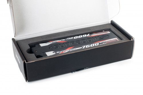Аккумулятор Sunpadow Li-Po 2S2P 7600mAh 45C/90C TRX Hardcase фото 3