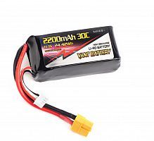 Аккумулятор VANT 75x26x35 Li-Po 2200 mAh 30C 3S 11.1V XT60 Soft case V2
