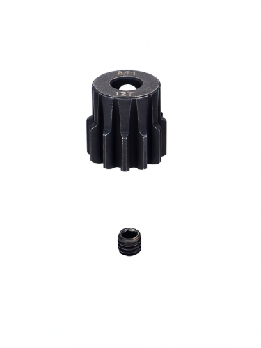 Шестерня стальная Pinion gear 12T M1 для вала 5mm фото 2
