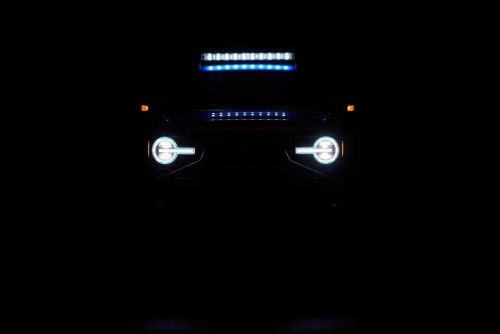 Трофи модель Yikong 4083 V3 1/8 crawler Bronco (Sky Blue) RTR фото 6